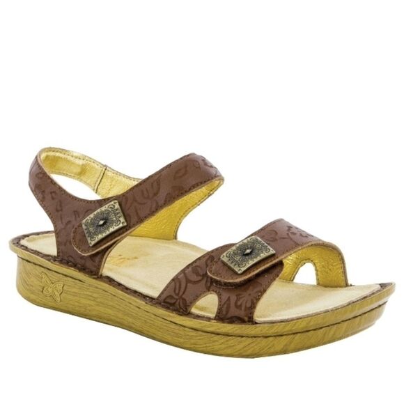 Alegria Vienna Morning Glory Tan 2 Strap Sandals
